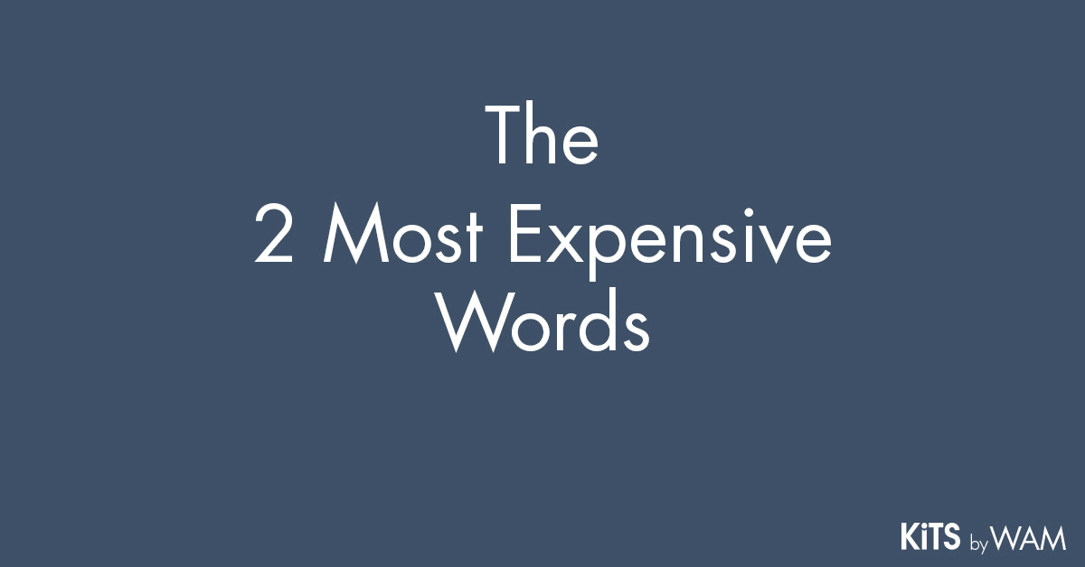 The 2 most expensive words