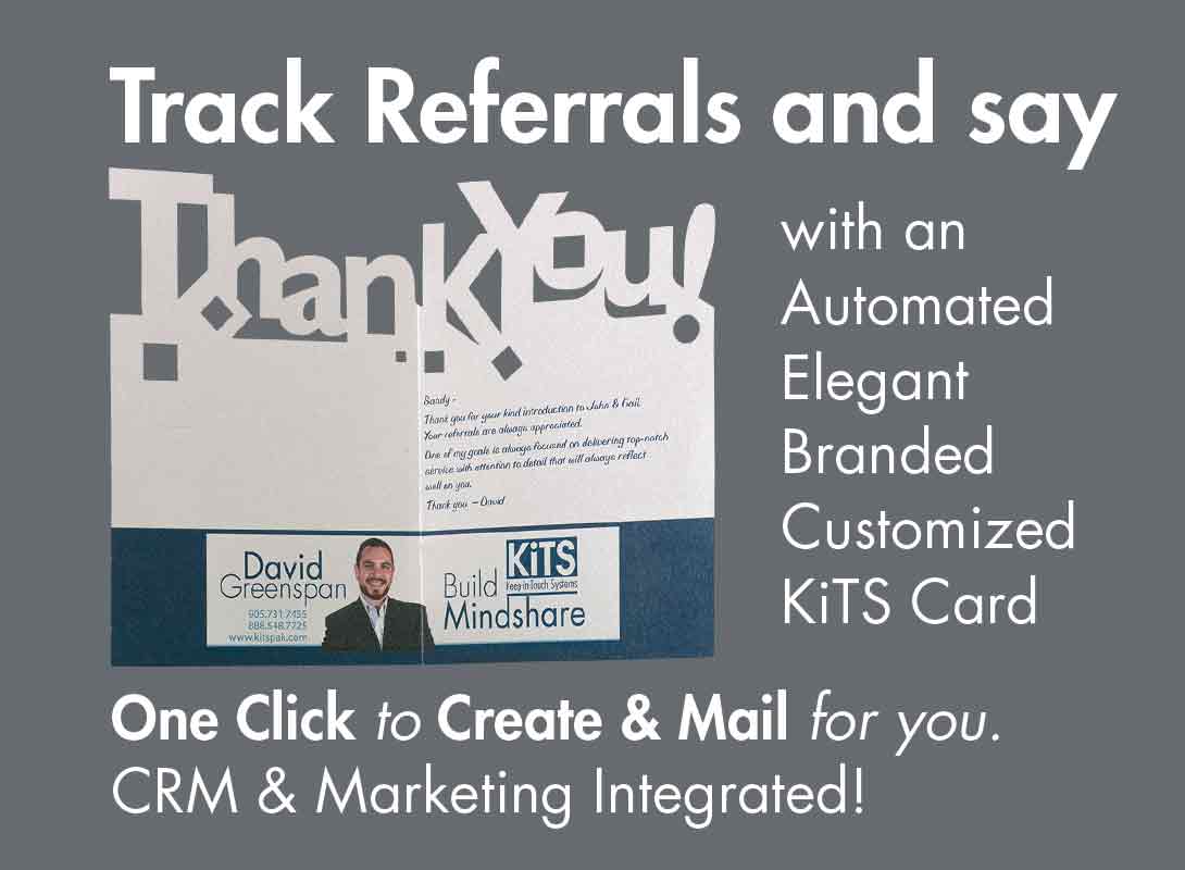 KiTS Referral Thank You Card for Realtors